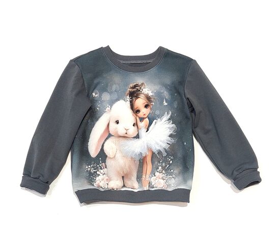 Džemperis balerīna ar zaķi (116. izm.)
