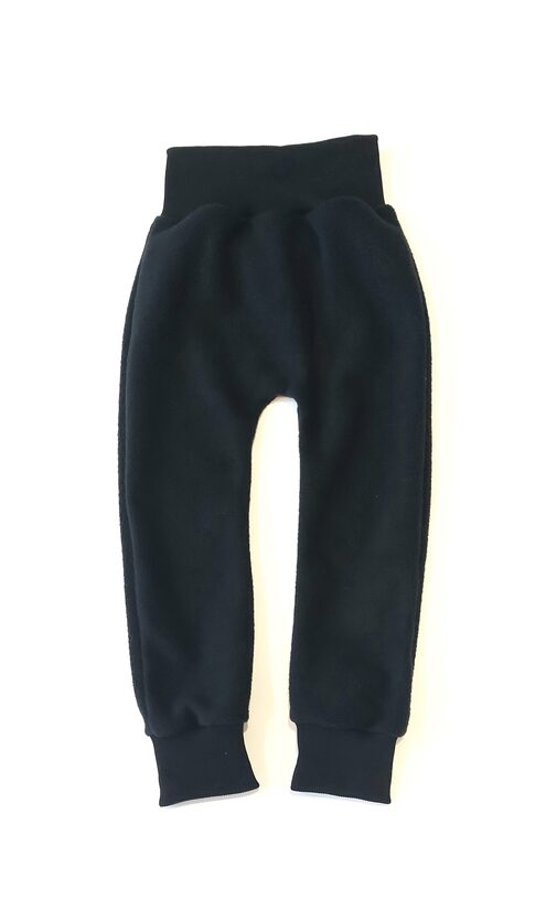 Melnas flīsa bikses (74.-128. izm.)