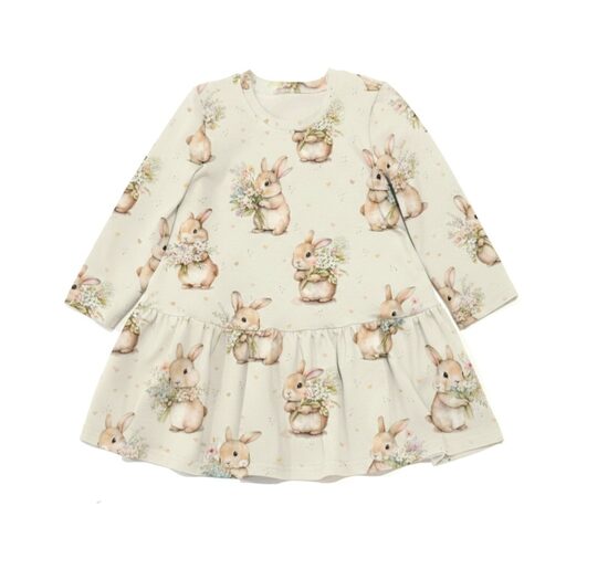 Kleita "Zaķi ar ziediem" (86.-122. izm.)