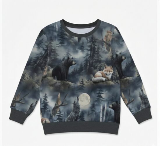 Džemperis "Meža zvēri naktī" (86.-134. izm.)