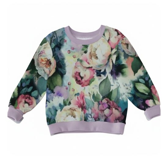 Silts džemperis "Ziedi" (86.-128.izm.)