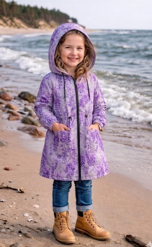 Softshel mētelis "Ziedi" (86.-152. izm.)