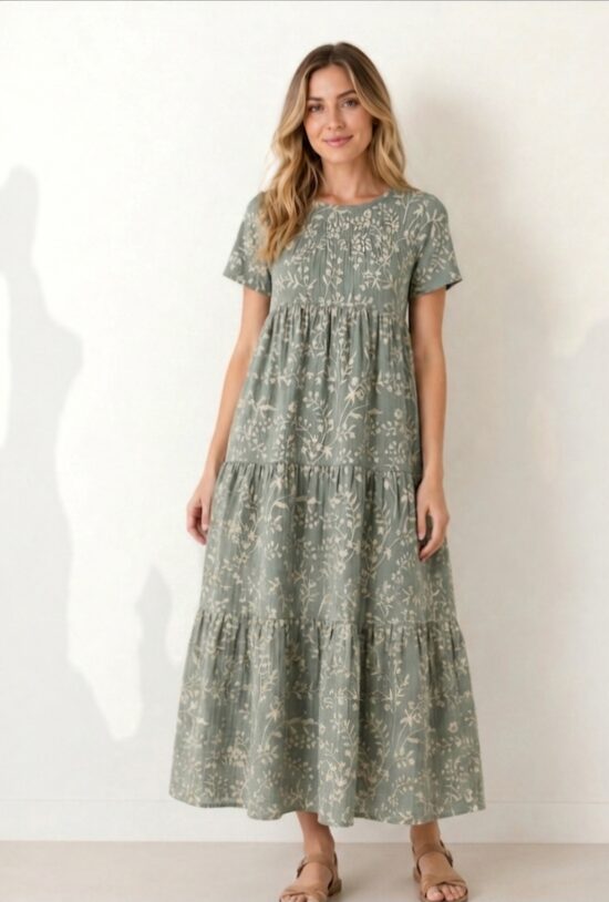 Muslīna auduma kleita "Anmarija" Nr.2 (XS-XL izm.)