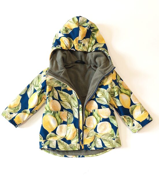 Siltā softshell jaka " Citroniņš" (116. izm.)