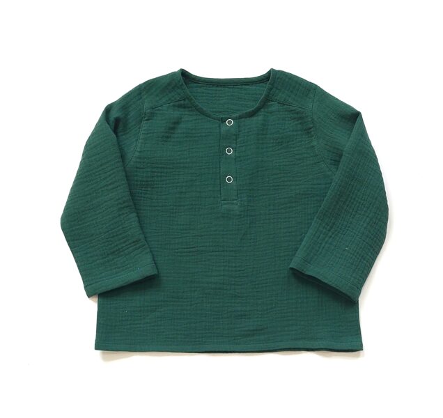 Muslīna krekls T.zaļš Nr.3(80.-146. izm.)