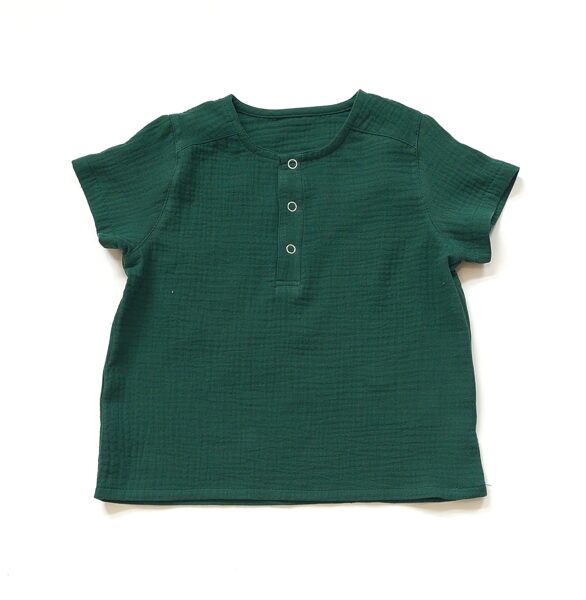 Muslīna krekls T.zaļš Nr.1(80.-146. izm.)