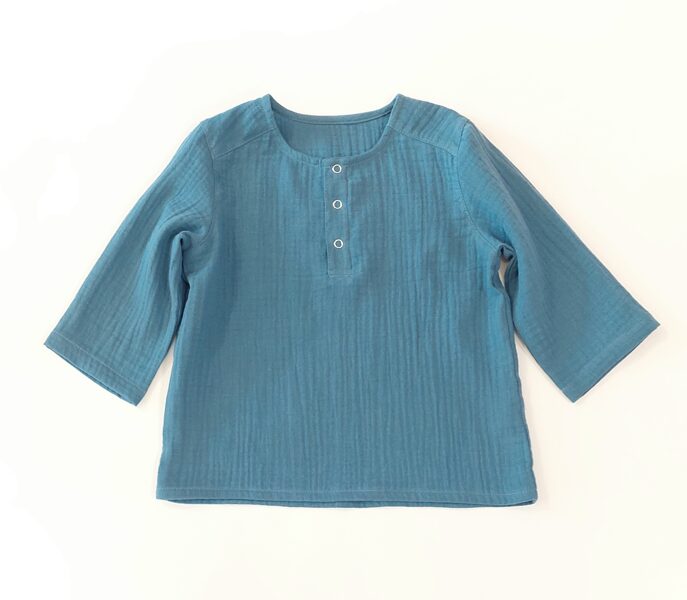 Muslīna krekls "Baložu zils"  (80.-146. izm.)